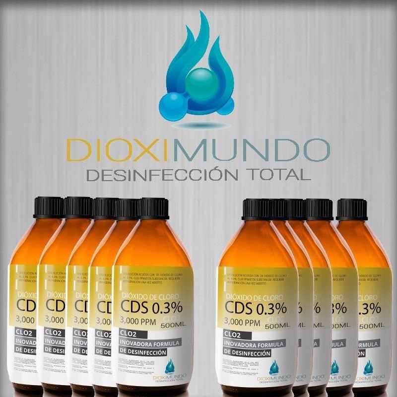 CDS Pack 10 Litros (500ML) Dióxido de Cloro