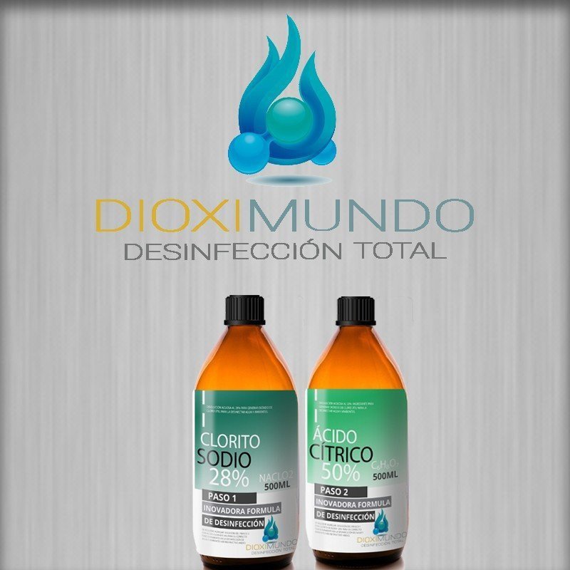 kit clorito de sodio y Ácido cítrico al 50 500ml