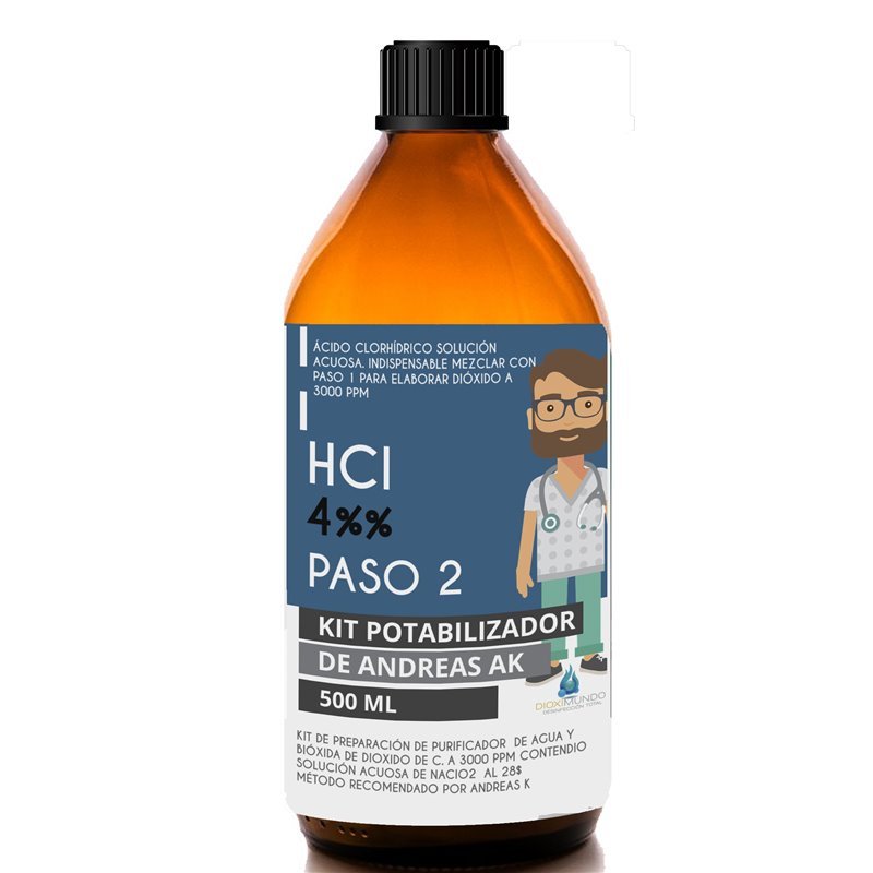 500ML Acido Clorhídrico 4% 