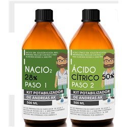 500ML Kit Clorito de Sodio y Ácido Cítrico al 50%