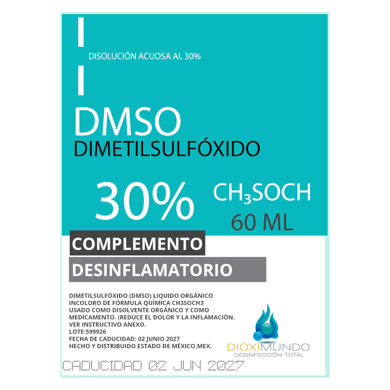 DMSO 50ML Dimetilsulfóxido 30%