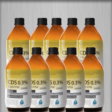 CDS Pack 5 Litros (500ML) Dióxido de Cloro